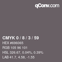 Color code: CMYK 0 / 8 / 3 / 59 | qconv.com
