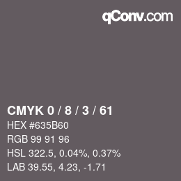 Color code: CMYK 0 / 8 / 3 / 61 | qconv.com
