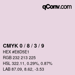 Color code: CMYK 0 / 8 / 3 / 9 | qconv.com