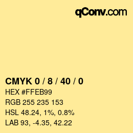 Color code: CMYK 0 / 8 / 40 / 0 | qconv.com