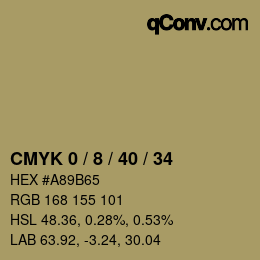 Color code: CMYK 0 / 8 / 40 / 34 | qconv.com