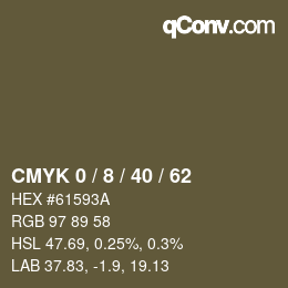 Color code: CMYK 0 / 8 / 40 / 62 | qconv.com