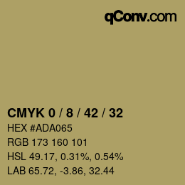 Color code: CMYK 0 / 8 / 42 / 32 | qconv.com