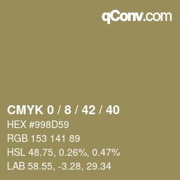 Color code: CMYK 0 / 8 / 42 / 40 | qconv.com