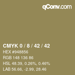 Color code: CMYK 0 / 8 / 42 / 42 | qconv.com