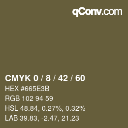 Color code: CMYK 0 / 8 / 42 / 60 | qconv.com