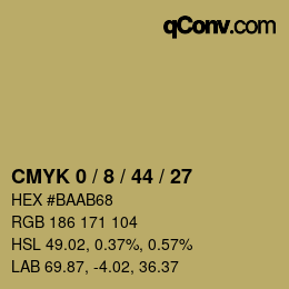 Color code: CMYK 0 / 8 / 44 / 27 | qconv.com