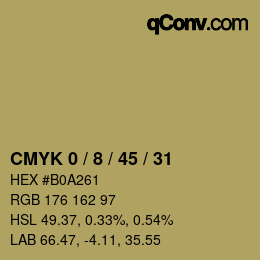 Color code: CMYK 0 / 8 / 45 / 31 | qconv.com