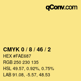Color code: CMYK 0 / 8 / 46 / 2 | qconv.com