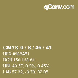 Color code: CMYK 0 / 8 / 46 / 41 | qconv.com