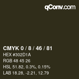 Color code: CMYK 0 / 8 / 46 / 81 | qconv.com