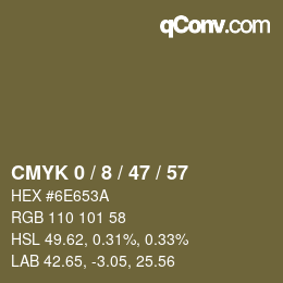 Color code: CMYK 0 / 8 / 47 / 57 | qconv.com