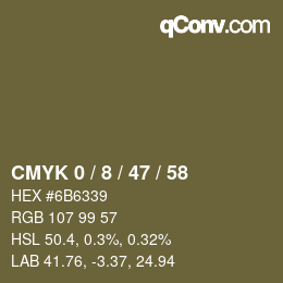 Color code: CMYK 0 / 8 / 47 / 58 | qconv.com