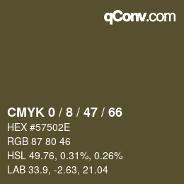 Color code: CMYK 0 / 8 / 47 / 66 | qconv.com