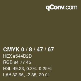 Color code: CMYK 0 / 8 / 47 / 67 | qconv.com