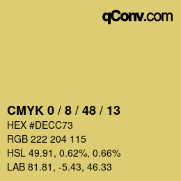 Color code: CMYK 0 / 8 / 48 / 13 | qconv.com