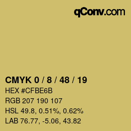 Color code: CMYK 0 / 8 / 48 / 19 | qconv.com