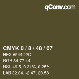 Color code: CMYK 0 / 8 / 48 / 67 | qconv.com