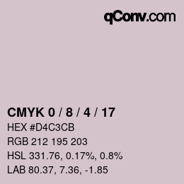 Color code: CMYK 0 / 8 / 4 / 17 | qconv.com