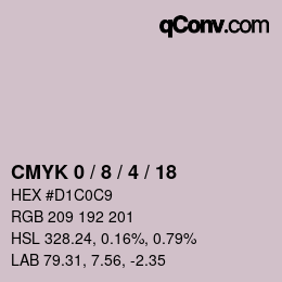 Color code: CMYK 0 / 8 / 4 / 18 | qconv.com