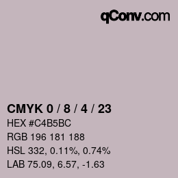 Color code: CMYK 0 / 8 / 4 / 23 | qconv.com