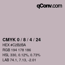 Color code: CMYK 0 / 8 / 4 / 24 | qconv.com