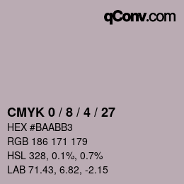 Color code: CMYK 0 / 8 / 4 / 27 | qconv.com