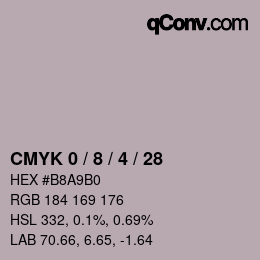 Color code: CMYK 0 / 8 / 4 / 28 | qconv.com