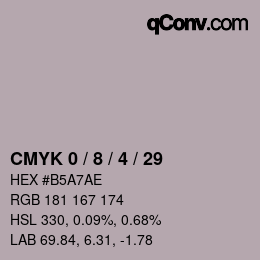 Color code: CMYK 0 / 8 / 4 / 29 | qconv.com