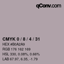 Color code: CMYK 0 / 8 / 4 / 31 | qconv.com