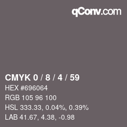 Color code: CMYK 0 / 8 / 4 / 59 | qconv.com