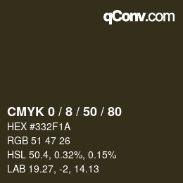 Color code: CMYK 0 / 8 / 50 / 80 | qconv.com