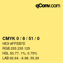 Color code: CMYK 0 / 8 / 51 / 0 | qconv.com