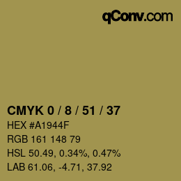 Color code: CMYK 0 / 8 / 51 / 37 | qconv.com