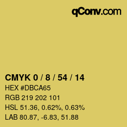 Color code: CMYK 0 / 8 / 54 / 14 | qconv.com