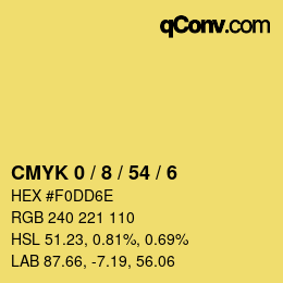Color code: CMYK 0 / 8 / 54 / 6 | qconv.com