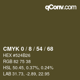 Color code: CMYK 0 / 8 / 54 / 68 | qconv.com