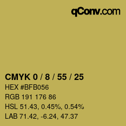 Color code: CMYK 0 / 8 / 55 / 25 | qconv.com