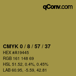 Color code: CMYK 0 / 8 / 57 / 37 | qconv.com