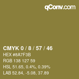 Color code: CMYK 0 / 8 / 57 / 46 | qconv.com