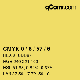 Color code: CMYK 0 / 8 / 57 / 6 | qconv.com