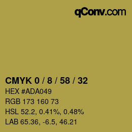 Color code: CMYK 0 / 8 / 58 / 32 | qconv.com