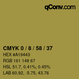 Color code: CMYK 0 / 8 / 58 / 37 | qconv.com