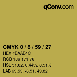 Color code: CMYK 0 / 8 / 59 / 27 | qconv.com