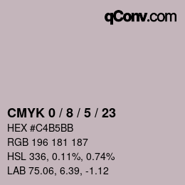 Color code: CMYK 0 / 8 / 5 / 23 | qconv.com