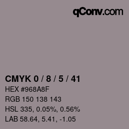 Color code: CMYK 0 / 8 / 5 / 41 | qconv.com