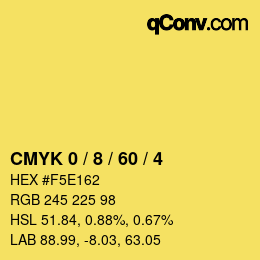 Color code: CMYK 0 / 8 / 60 / 4 | qconv.com