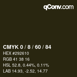 Color code: CMYK 0 / 8 / 60 / 84 | qconv.com