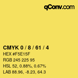 Color code: CMYK 0 / 8 / 61 / 4 | qconv.com
