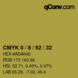 Color code: CMYK 0 / 8 / 62 / 32 | qconv.com